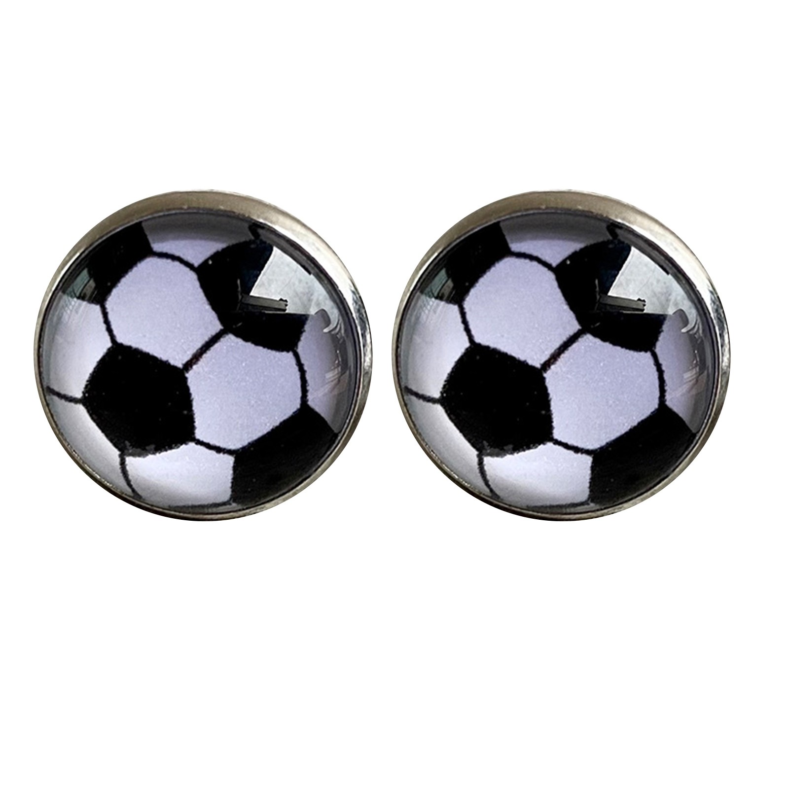 Bridesmaid Earrings Time Gem Glass Earrings Sports Basketball Baseball Softball Volleyball Simple Vintage Earrings
